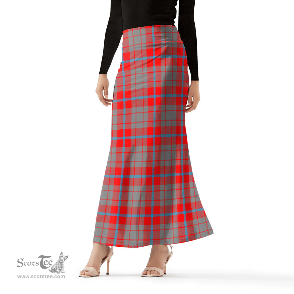 Scottish Moubray Tartan Womens Full Length Skirt - Tartan Skirt Knee Length Scottish Plaid Tartan Plaid - ScotsTee - scotstee.com