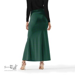 Scottish Montgomery Tartan Womens Full Length Skirt - Tartan Skirt Knee Length Scottish Plaid Tartan Plaid - ScotsTee - scotstee.com