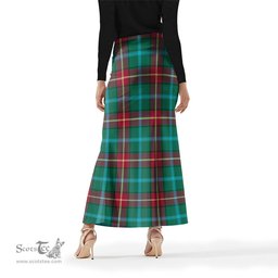 Scottish Manitoba Province Canada Tartan Womens Full Length Skirt - Tartan Skirt Knee Length Scottish Plaid Tartan Plaid - ScotsTee - scotstee.com