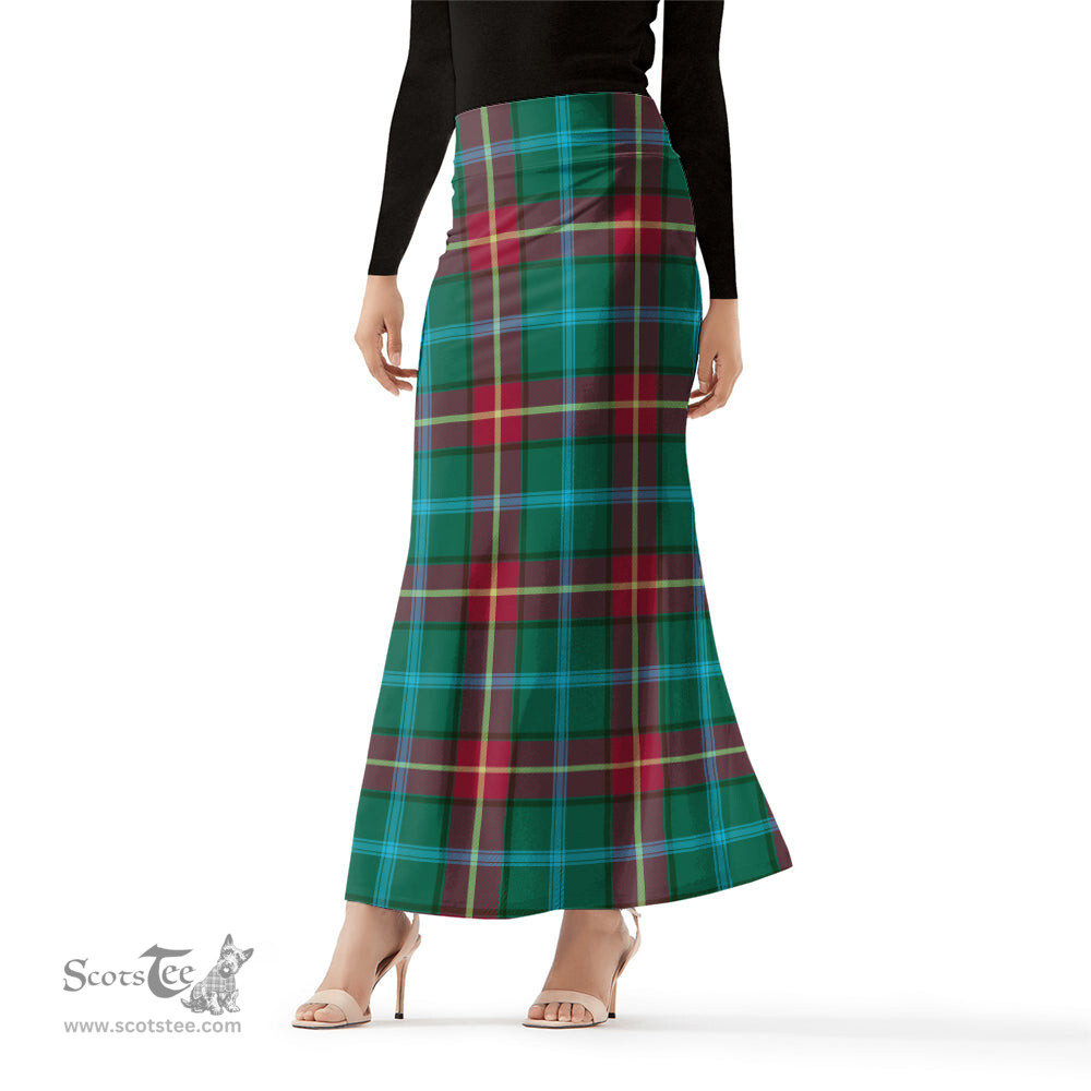 Scottish Manitoba Province Canada Tartan Womens Full Length Skirt - Tartan Skirt Knee Length Scottish Plaid Tartan Plaid - ScotsTee - scotstee.com