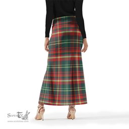 Scottish New Brunswick Province Canada Tartan Womens Full Length Skirt - Tartan Skirt Knee Length Scottish Plaid Tartan Plaid - ScotsTee - scotstee.com