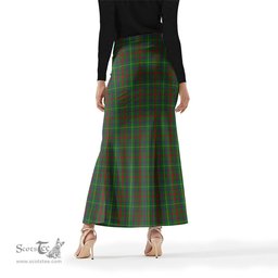 Scottish MacKintosh Hunting Tartan Womens Full Length Skirt - Tartan Skirt Knee Length Scottish Plaid Tartan Plaid - ScotsTee - scotstee.com