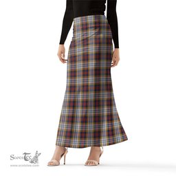 Scottish MacInnes Ancient Hunting Tartan Womens Full Length Skirt - Tartan Skirt Knee Length Scottish Plaid Tartan Plaid - ScotsTee - scotstee.com