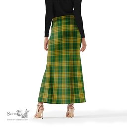 Scottish Meredith of Wales Tartan Womens Full Length Skirt - Tartan Skirt Knee Length Scottish Plaid Tartan Plaid - ScotsTee - scotstee.com