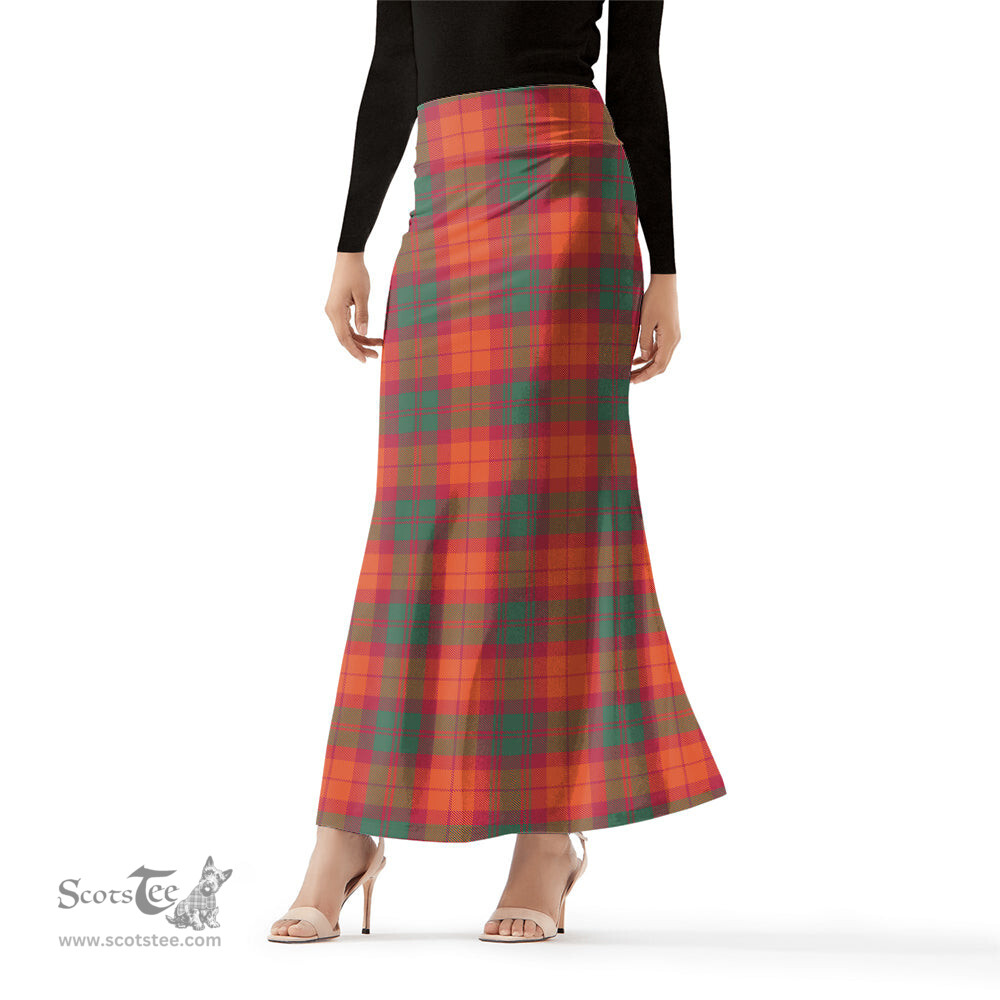 Scottish MacNab Ancient Tartan Womens Full Length Skirt - Tartan Skirt Knee Length Scottish Plaid Tartan Plaid - ScotsTee - scotstee.com