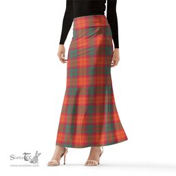 Scottish MacNab Ancient Tartan Womens Full Length Skirt - Tartan Skirt Knee Length Scottish Plaid Tartan Plaid - ScotsTee - scotstee.com