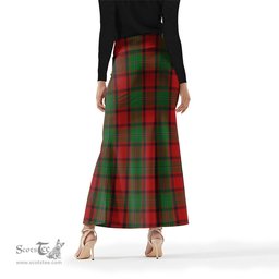 Scottish MacPhail Tartan Womens Full Length Skirt - Tartan Skirt Knee Length Scottish Plaid Tartan Plaid - ScotsTee - scotstee.com