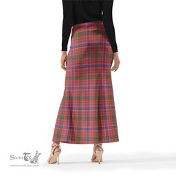Scottish MacRae Ancient Tartan Womens Full Length Skirt - Tartan Skirt Knee Length Scottish Plaid Tartan Plaid - ScotsTee - scotstee.com