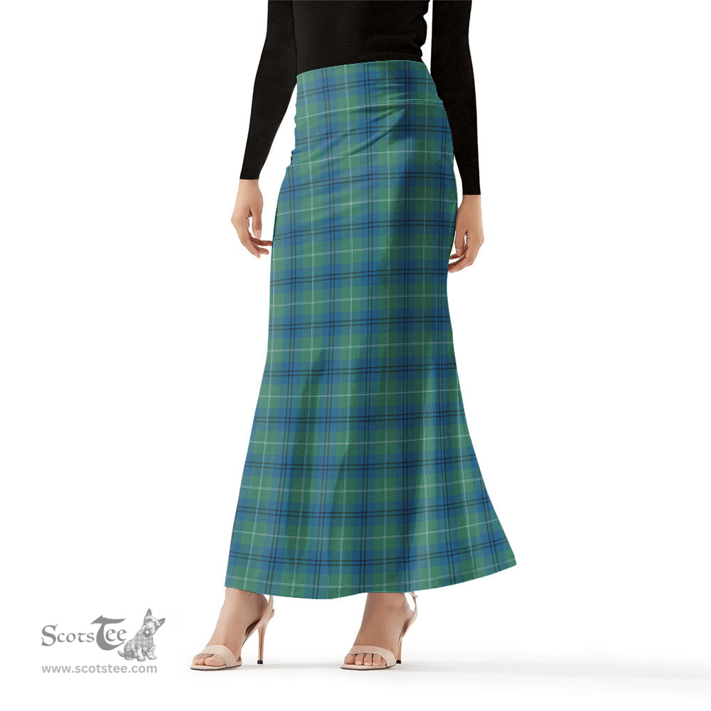 Scottish Oliphant Ancient Tartan Womens Full Length Skirt - Tartan Skirt Knee Length Scottish Plaid Tartan Plaid - ScotsTee - scotstee.com