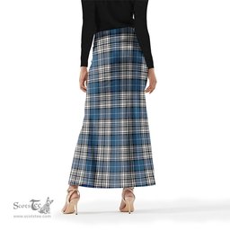 Scottish Napier Modern Tartan Womens Full Length Skirt - Tartan Skirt Knee Length Scottish Plaid Tartan Plaid - ScotsTee - scotstee.com