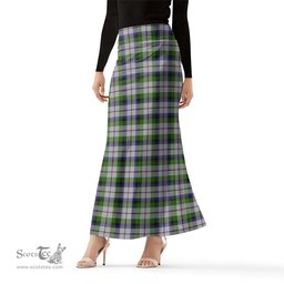 Scottish MacNaughton Dress Tartan Womens Full Length Skirt - Tartan Skirt Knee Length Scottish Plaid Tartan Plaid - ScotsTee - scotstee.com