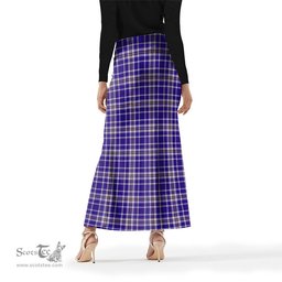 Scottish Ochterlony Tartan Womens Full Length Skirt - Tartan Skirt Knee Length Scottish Plaid Tartan Plaid - ScotsTee - scotstee.com