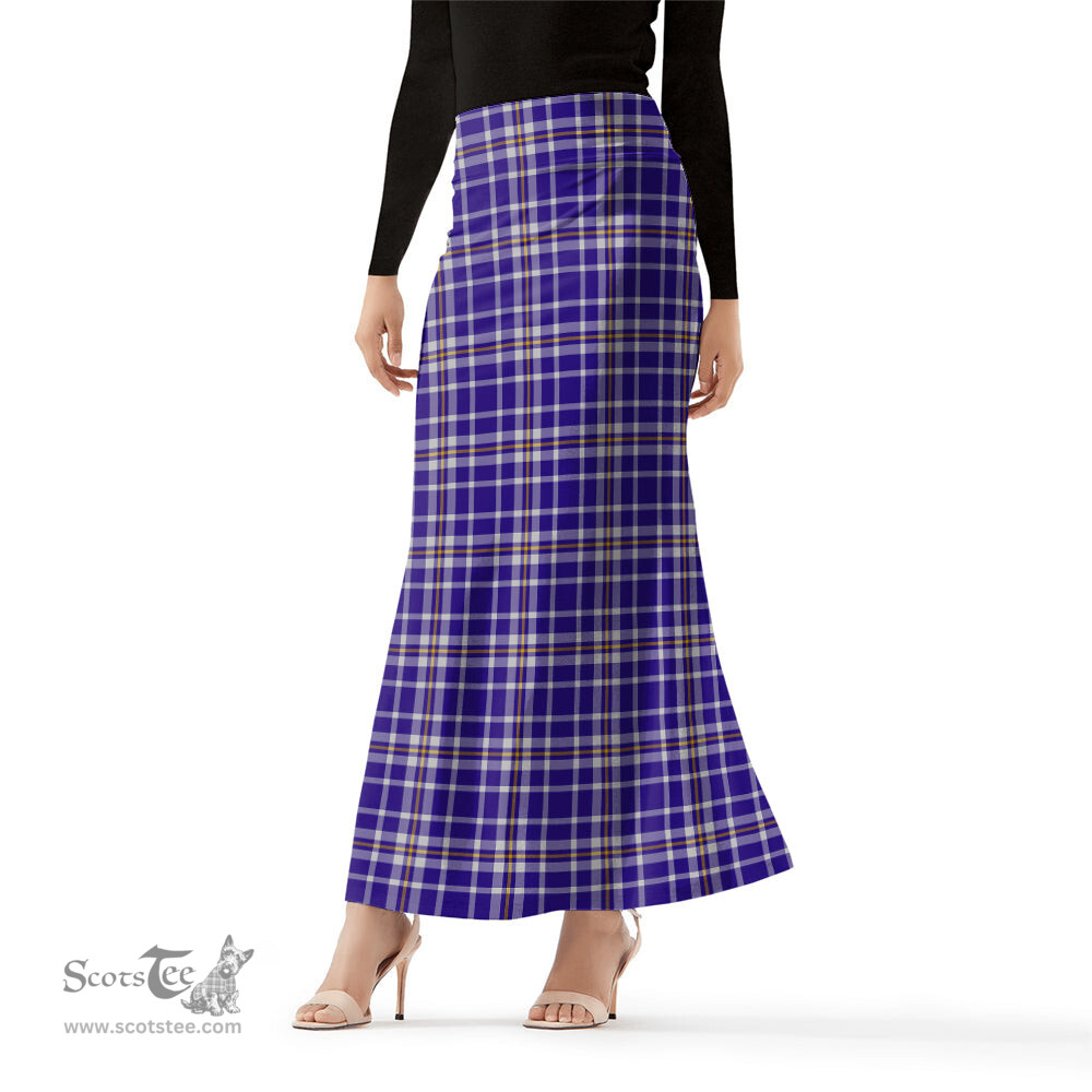 Scottish Ochterlony Tartan Womens Full Length Skirt - Tartan Skirt Knee Length Scottish Plaid Tartan Plaid - ScotsTee - scotstee.com