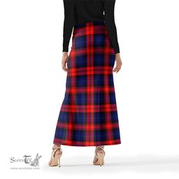 Scottish McLaughlin Tartan Womens Full Length Skirt - Tartan Skirt Knee Length Scottish Plaid Tartan Plaid - ScotsTee - scotstee.com
