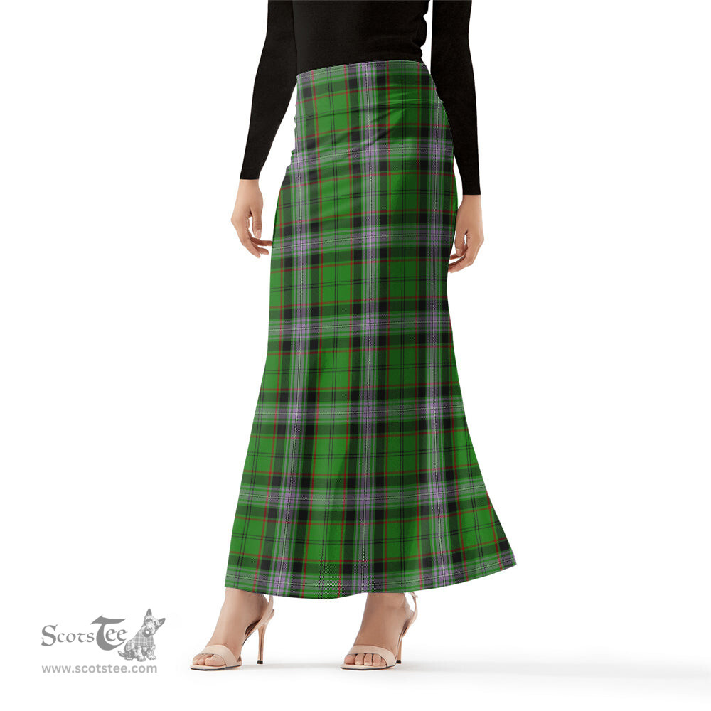 Scottish Moss Tartan Womens Full Length Skirt - Tartan Skirt Knee Length Scottish Plaid Tartan Plaid - ScotsTee - scotstee.com