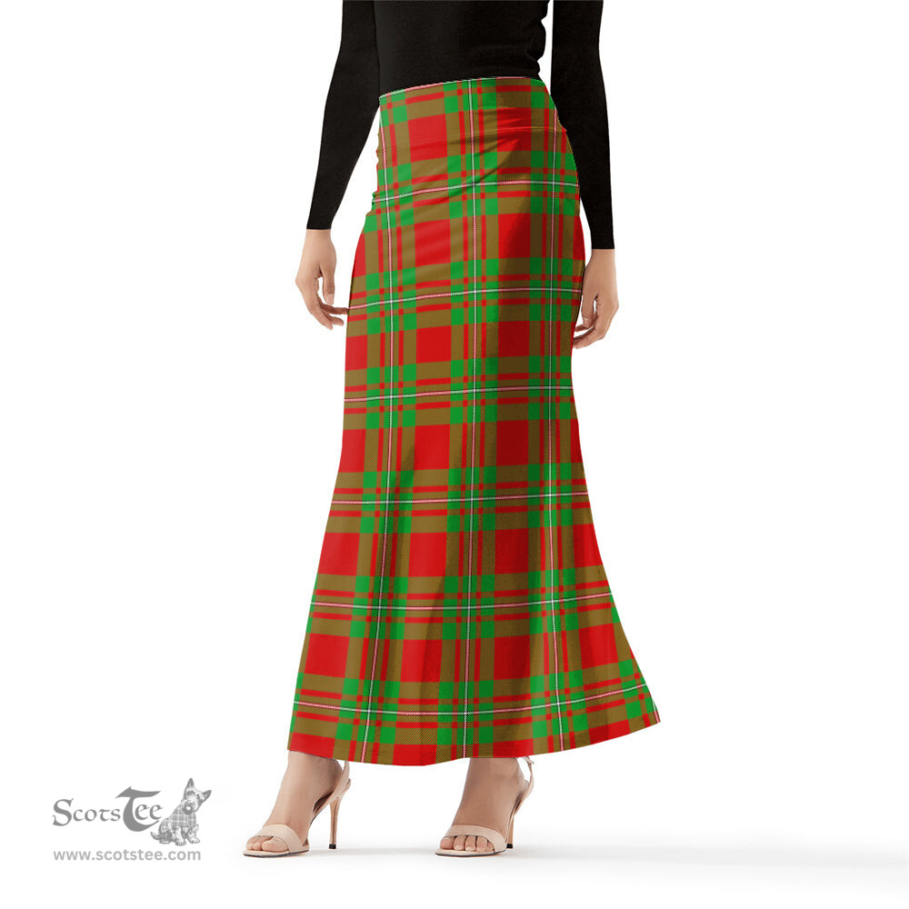 Scottish MacGregor Modern Tartan Womens Full Length Skirt - Tartan Skirt Knee Length Scottish Plaid Tartan Plaid - ScotsTee - scotstee.com