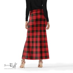 Scottish MacQueen Modern Tartan Womens Full Length Skirt - Tartan Skirt Knee Length Scottish Plaid Tartan Plaid - ScotsTee - scotstee.com