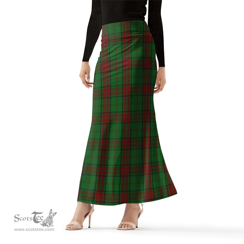 Scottish Maxwell Hunting Tartan Womens Full Length Skirt - Tartan Skirt Knee Length Scottish Plaid Tartan Plaid - ScotsTee - scotstee.com