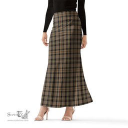 Scottish MacKenzie Hunting Tartan Womens Full Length Skirt - Tartan Skirt Knee Length Scottish Plaid Tartan Plaid - ScotsTee - scotstee.com