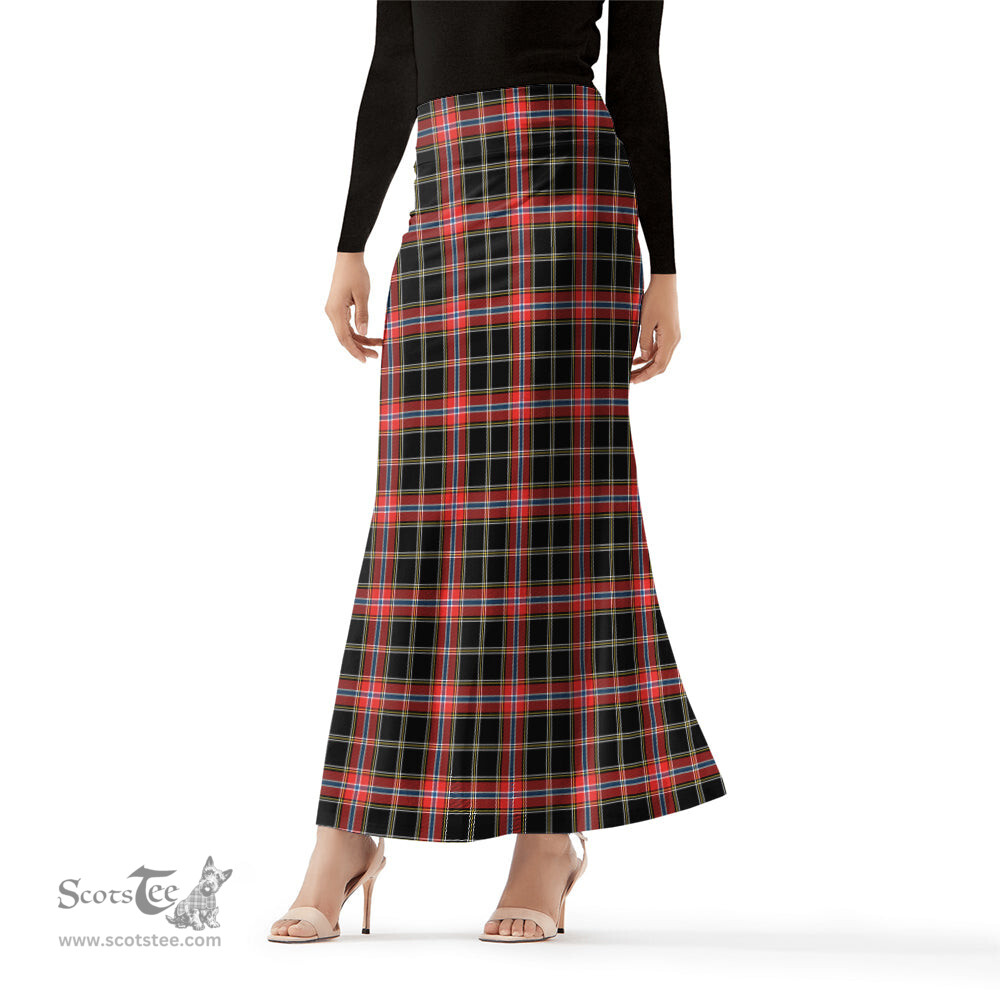 Scottish Norwegian Night Tartan Womens Full Length Skirt - Tartan Skirt Knee Length Scottish Plaid Tartan Plaid - ScotsTee - scotstee.com