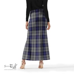 Scottish Napier Tartan Womens Full Length Skirt - Tartan Skirt Knee Length Scottish Plaid Tartan Plaid - ScotsTee - scotstee.com