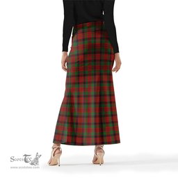 Scottish MacNicol Tartan Womens Full Length Skirt - Tartan Skirt Knee Length Scottish Plaid Tartan Plaid - ScotsTee - scotstee.com