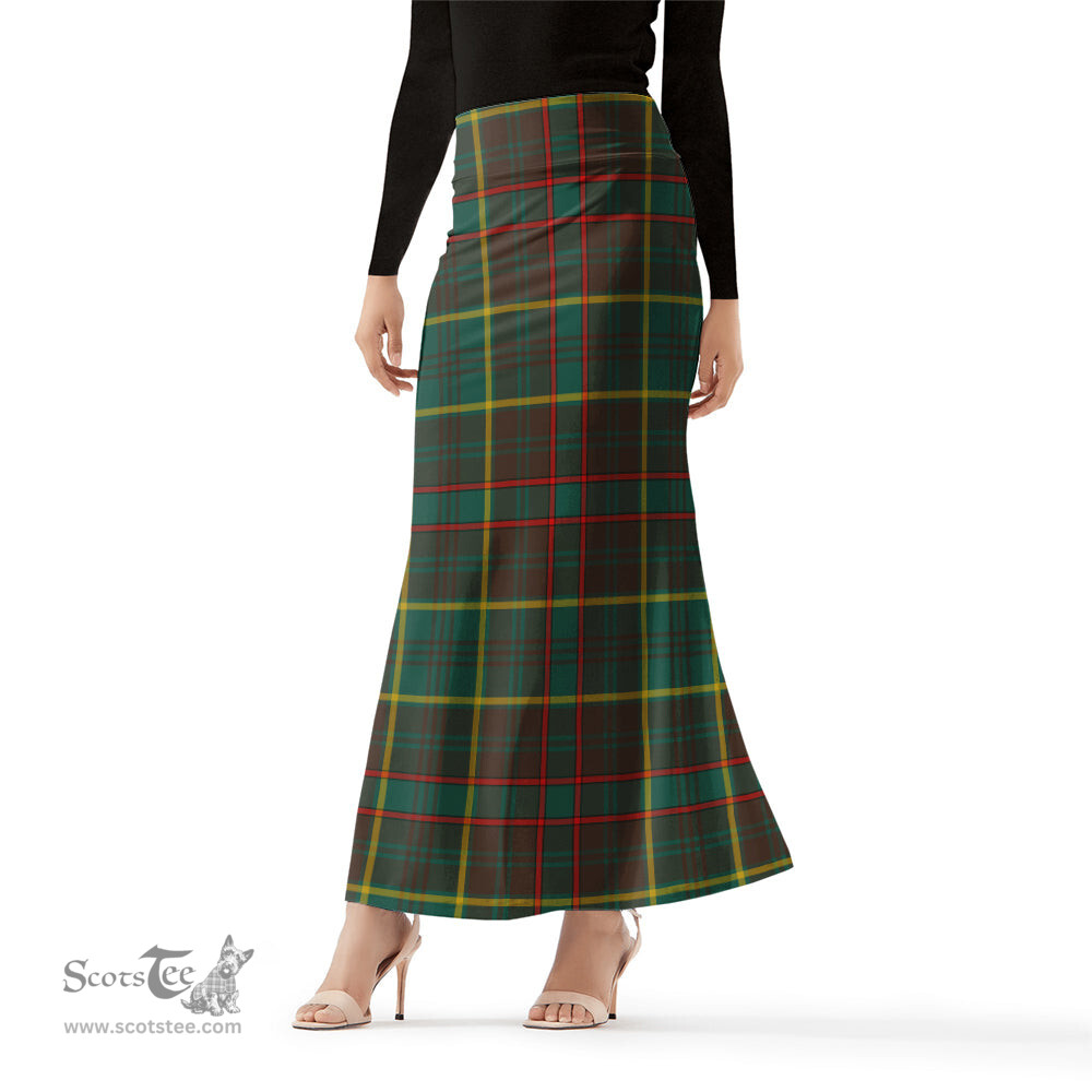 Scottish Ontario Province Canada Tartan Womens Full Length Skirt - Tartan Skirt Knee Length Scottish Plaid Tartan Plaid - ScotsTee - scotstee.com