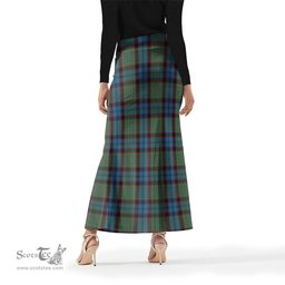 Scottish MacNicol Hunting Tartan Womens Full Length Skirt - Tartan Skirt Knee Length Scottish Plaid Tartan Plaid - ScotsTee - scotstee.com