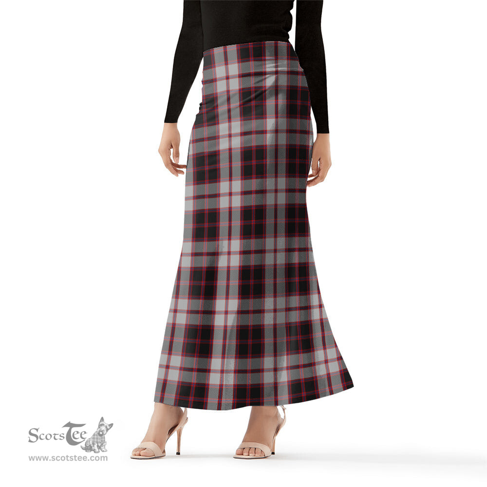 Scottish MacPherson Tartan Womens Full Length Skirt - Tartan Skirt Knee Length Scottish Plaid Tartan Plaid - ScotsTee - scotstee.com