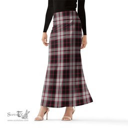 Scottish MacPherson Tartan Womens Full Length Skirt - Tartan Skirt Knee Length Scottish Plaid Tartan Plaid - ScotsTee - scotstee.com