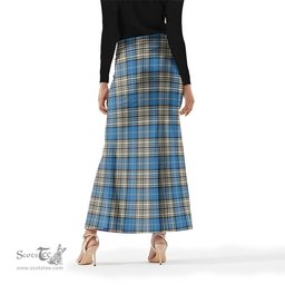 Scottish Napier Ancient Tartan Womens Full Length Skirt - Tartan Skirt Knee Length Scottish Plaid Tartan Plaid - ScotsTee - scotstee.com