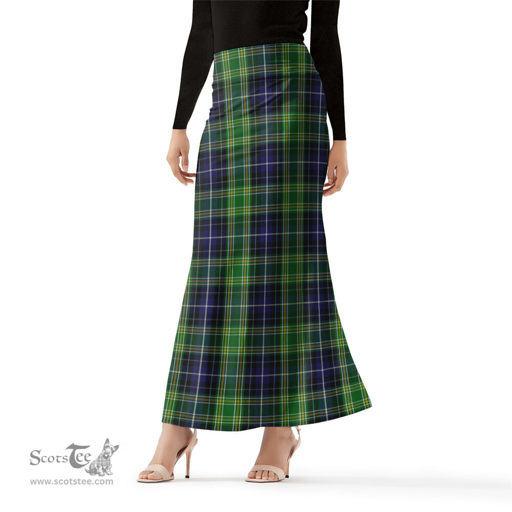 Scottish McKellar Tartan Womens Full Length Skirt - Tartan Skirt Knee Length Scottish Plaid Tartan Plaid - ScotsTee - scotstee.com