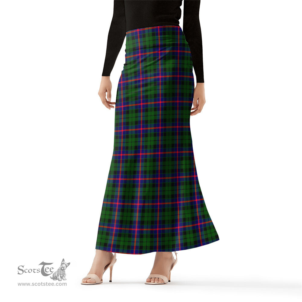 Scottish Morrison Modern Tartan Womens Full Length Skirt - Tartan Skirt Knee Length Scottish Plaid Tartan Plaid - ScotsTee - scotstee.com