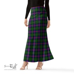 Scottish Morrison Modern Tartan Womens Full Length Skirt - Tartan Skirt Knee Length Scottish Plaid Tartan Plaid - ScotsTee - scotstee.com