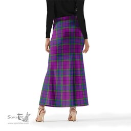Scottish Wardlaw Modern Tartan Womens Full Length Skirt - Tartan Skirt Knee Length Scottish Plaid Tartan Plaid - ScotsTee - scotstee.com