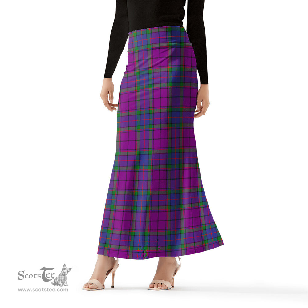 Scottish Wardlaw Modern Tartan Womens Full Length Skirt - Tartan Skirt Knee Length Scottish Plaid Tartan Plaid - ScotsTee - scotstee.com