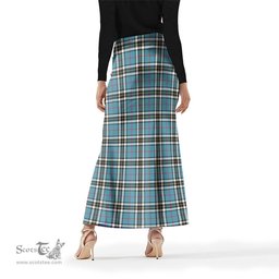 Scottish Thomson Tartan Womens Full Length Skirt - Tartan Skirt Knee Length Scottish Plaid Tartan Plaid - ScotsTee - scotstee.com