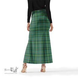 Scottish Ross Hunting Ancient Tartan Womens Full Length Skirt - Tartan Skirt Knee Length Scottish Plaid Tartan Plaid - ScotsTee - scotstee.com