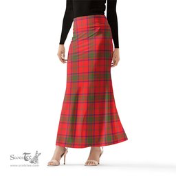 Scottish Ross Modern Tartan Womens Full Length Skirt - Tartan Skirt Knee Length Scottish Plaid Tartan Plaid - ScotsTee - scotstee.com