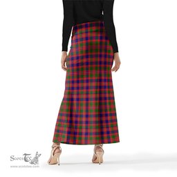 Scottish Wright Tartan Womens Full Length Skirt - Tartan Skirt Knee Length Scottish Plaid Tartan Plaid - ScotsTee - scotstee.com
