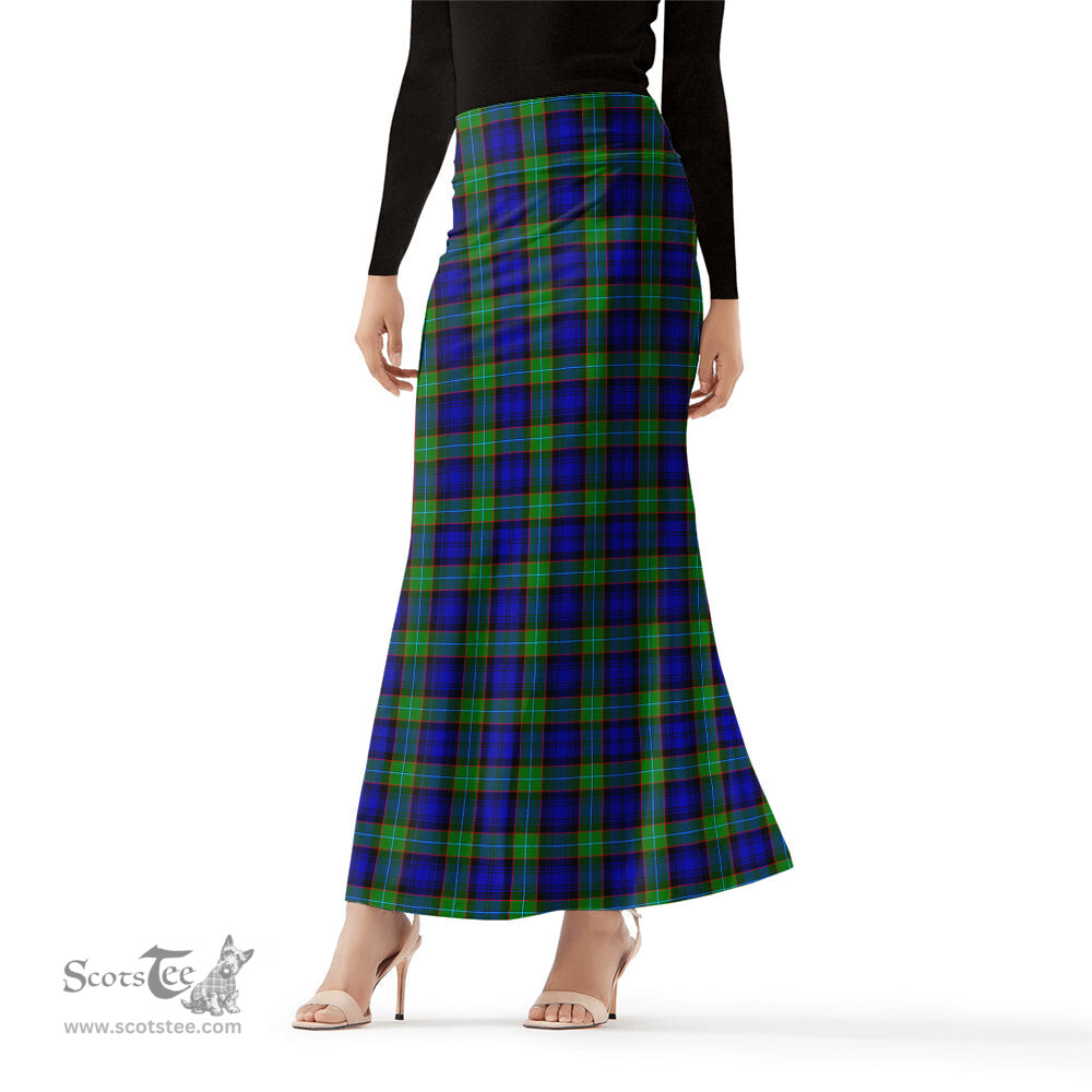 Scottish Sempill Modern Tartan Womens Full Length Skirt - Tartan Skirt Knee Length Scottish Plaid Tartan Plaid - ScotsTee - scotstee.com