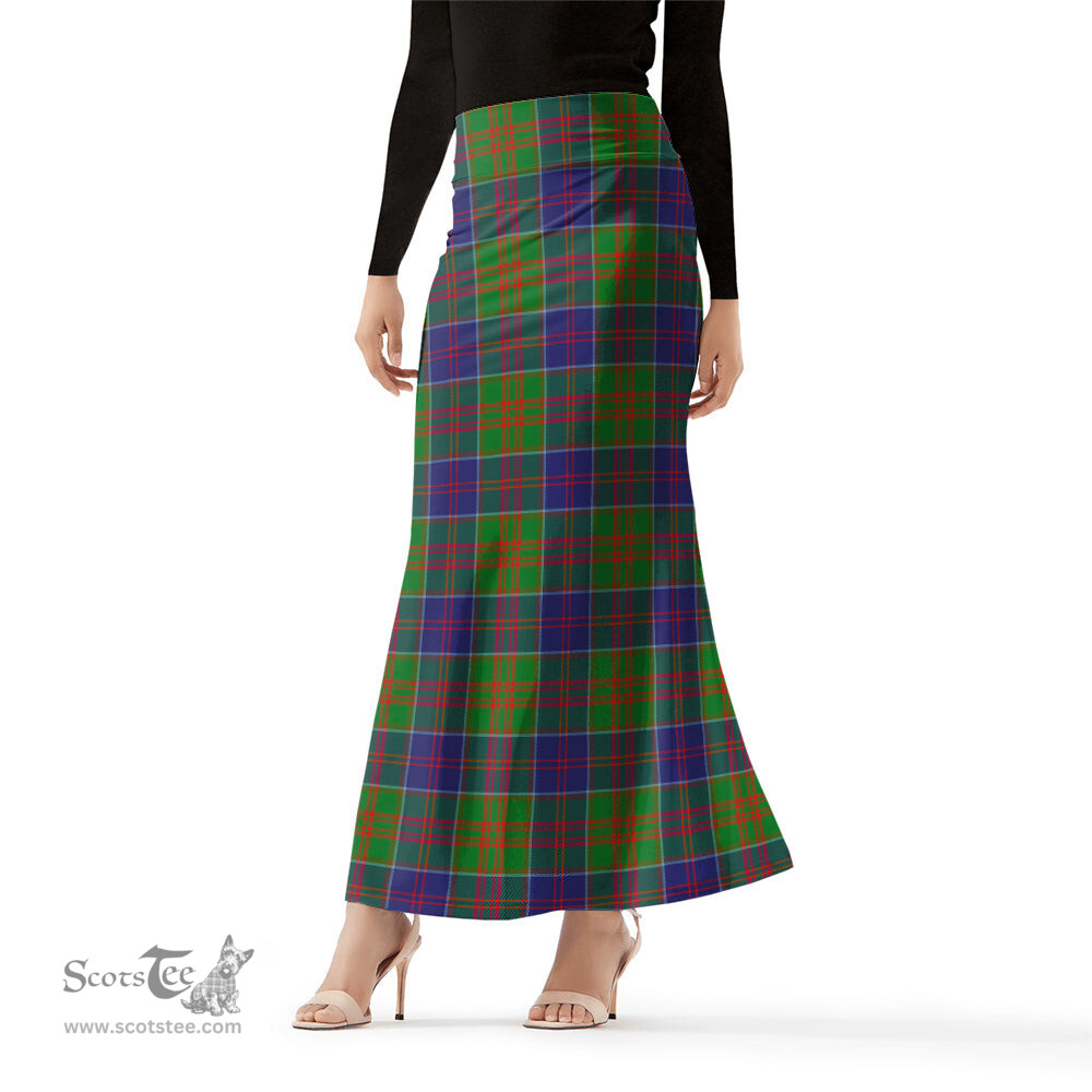 Scottish Stewart of Appin Hunting Modern Tartan Womens Full Length Skirt - Tartan Skirt Knee Length Scottish Plaid Tartan Plaid - ScotsTee - scotstee.com