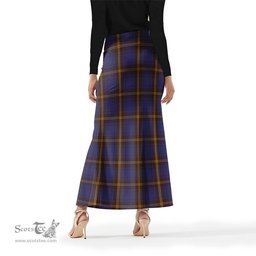 Scottish Sligo County Ireland Tartan Womens Full Length Skirt - Tartan Skirt Knee Length Scottish Plaid Tartan Plaid - ScotsTee - scotstee.com