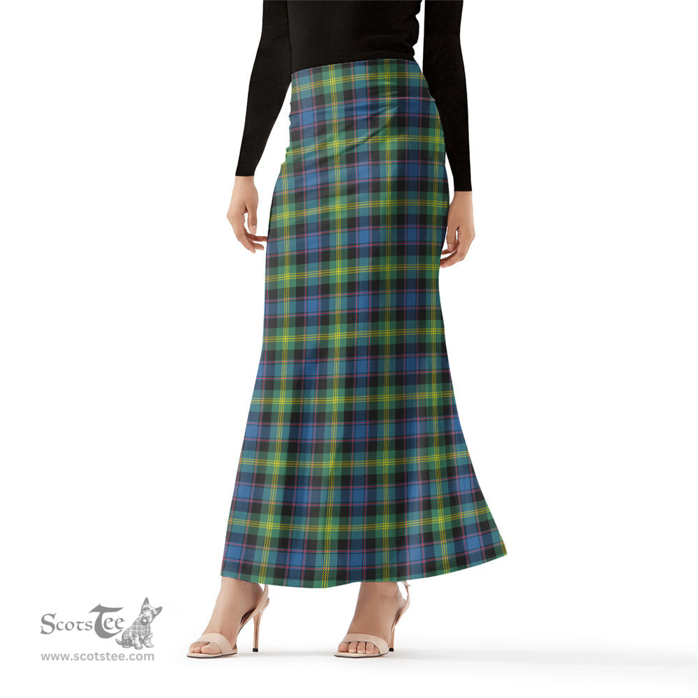 Scottish Watson Ancient Tartan Womens Full Length Skirt - Tartan Skirt Knee Length Scottish Plaid Tartan Plaid - ScotsTee - scotstee.com