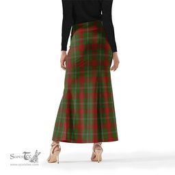 Scottish Strange Tartan Womens Full Length Skirt - Tartan Skirt Knee Length Scottish Plaid Tartan Plaid - ScotsTee - scotstee.com