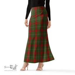 Scottish Strange Tartan Womens Full Length Skirt - Tartan Skirt Knee Length Scottish Plaid Tartan Plaid - ScotsTee - scotstee.com