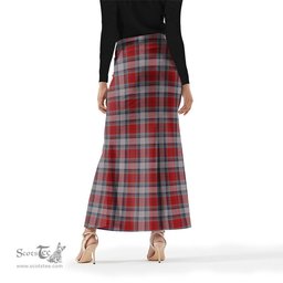 Scottish Warden Tartan Womens Full Length Skirt - Tartan Skirt Knee Length Scottish Plaid Tartan Plaid - ScotsTee - scotstee.com