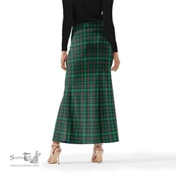 Scottish Ross Hunting Modern Tartan Womens Full Length Skirt - Tartan Skirt Knee Length Scottish Plaid Tartan Plaid - ScotsTee - scotstee.com