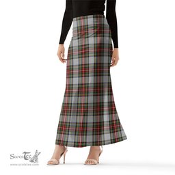 Scottish Stewart Dress Tartan Womens Full Length Skirt - Tartan Skirt Knee Length Scottish Plaid Tartan Plaid - ScotsTee - scotstee.com