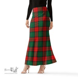 Scottish Stewart Atholl Modern Tartan Womens Full Length Skirt - Tartan Skirt Knee Length Scottish Plaid Tartan Plaid - ScotsTee - scotstee.com